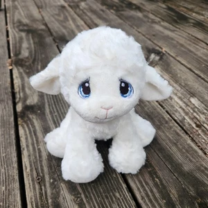 Aurora Precious Moments Lamb Plush: 8.5 Inches, Stain Free, White, Soft, Clean - Picture 1 of 5