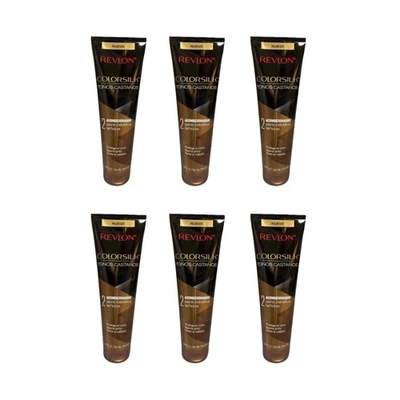 Lote de 6 acondicionadores Revlon Colorsilk Tonos Castaños marrón 8,45 oz cuidado suave Foto 1 de 2