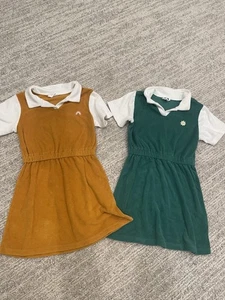 Pair Of Cotton On Size 5 Girls Polo Retro Style Dresses Short Sleeve - Picture 1 of 1
