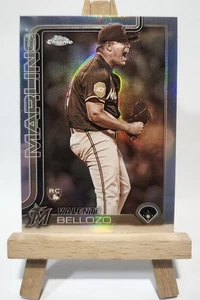 2025 Topps Chrome #122 Valente Bellozo Sepia Refractor RC - Bild 1 von 8