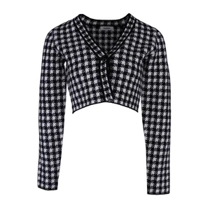 Sandro Paris Women's Cardigan Size 1 / S Gingham SFPCA00872 - Picture 1 of 7