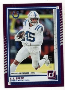 Donruss E.J. 2025 Tarjeta de fútbol Speed numerada en serie 078/500 - Imagen 1 de 1