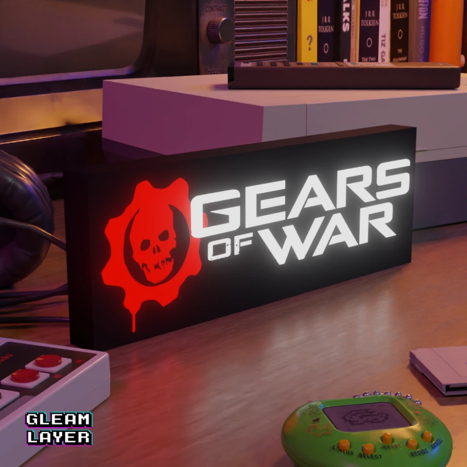 Gears of War Gaming Lightbox LED Leuchtschild - Bild 1 von 4