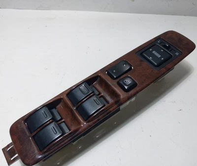Interruptor de ventana maestra izquierda Toyota 4Runner 1996-1997 grano de madera Foto 1 de 4