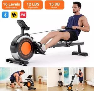 Vogatore magnetico 16 livelli con LCD home gym fitness allenamento cardio - Foto 1 di 10
