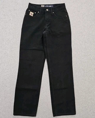 Jeans Vintage Cruel Niña Años 90 Tiro Alto Relajado Bota Negra Talla 3 100% Algodón Foto 1 de 4