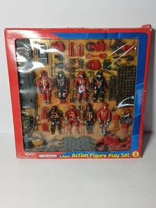 Rare Vintage Kid Connection Firefighter 8 Pack Action Figure Set NIB NOS - Picture 1 of 7