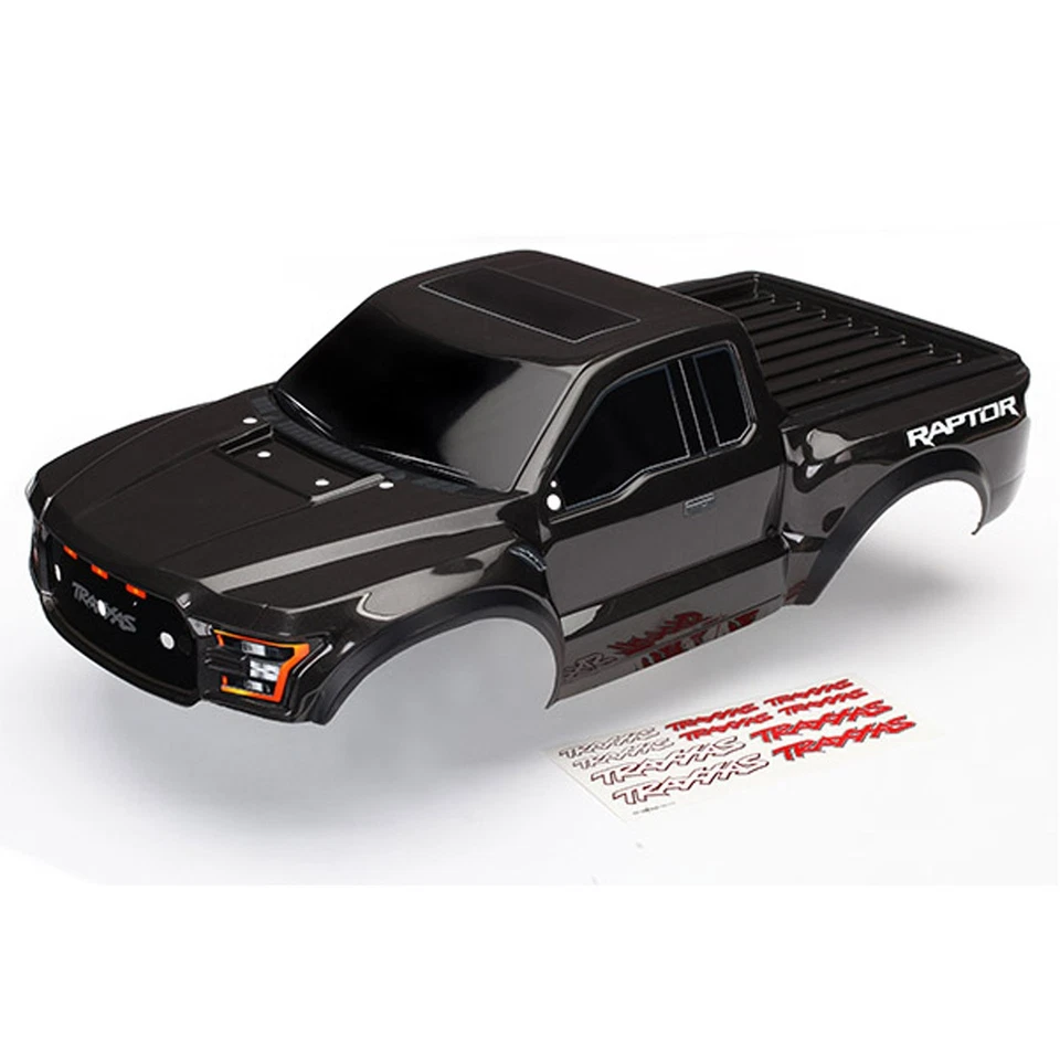 Traxxas 5826A - Ford Raptor F-150 Pre-Cut Body, Black, Decals - Image 1 of 1