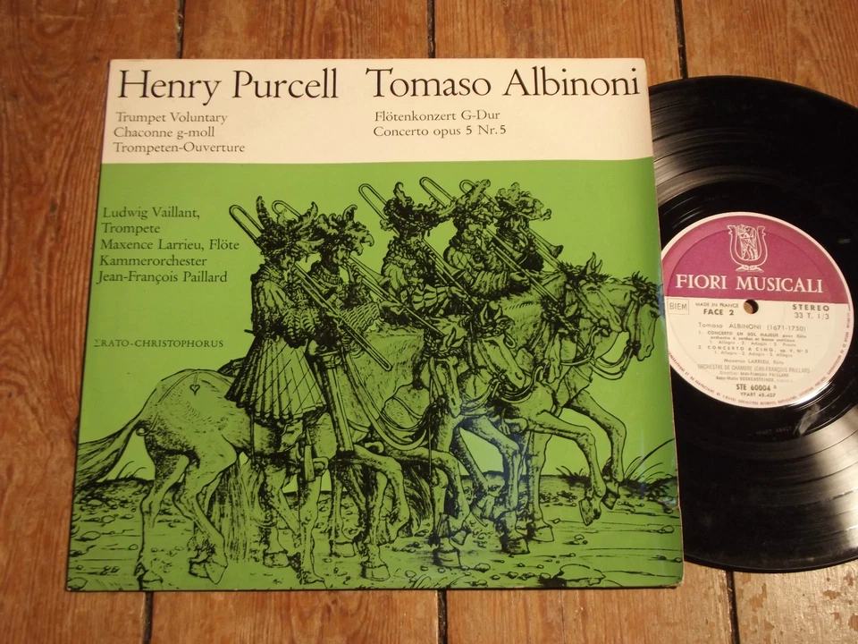 HENRY PURCELL / TOMASO ALBINONI - VAILLANT / LARRIEU / PAILLARD -  10"-EP - Bild 1 von 1