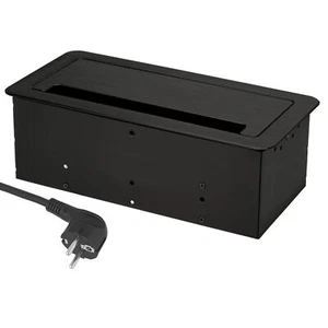 Retractable Aluminium Recessed Socket Recessed Socket LAN USB Internet Kitchen - Picture 1 of 8