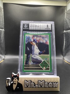 KEN GRIFFEY JR 1992 FLEER TEAM LEADERS #15 BGS 8