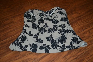 B7- Antonio Melani Strapless Tankini Top Size Women's Large - Picture 1 of 3