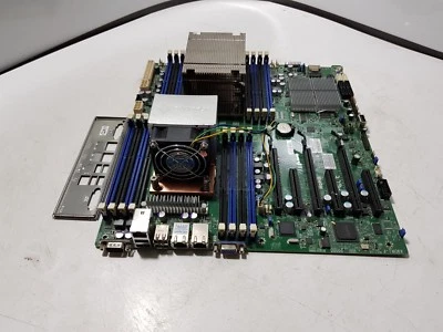 Supermicro X9DRi-F MBD-X9DRi-F Motherboard WITH I/O Shield & Heat Sink no cpu - Image 1 of 4