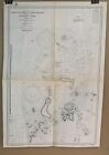 Vintage WWIl Era U.S. Navy Map Chart ~ Cape Voltiare to Jones Island Australia