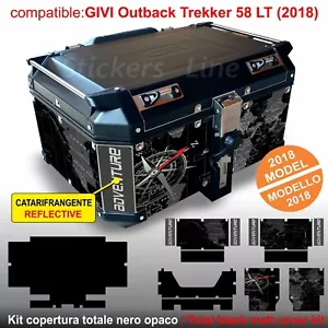 Adesivi bauletto top case GIVI 58 LT 2018 BMW R1200 R1250 Africa Twin Guzzi ADV - Foto 1 di 1