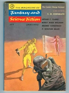 Vintage January 1956 Magazine of FANTASY & SCIENCE FICTION! Clarke! Kornbluth! - Foto 1 di 3
