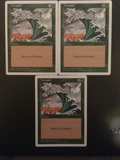 Magic The Gathering MTG - Fifth Edition - Tsunami x3