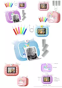 Kids Camera Instant Print, Girls & Boys Zero ink Print Photo Selfies Video - Picture 1 of 47