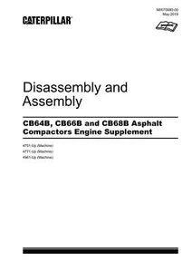 Caterpillar CB66B Compactor Engine Suppl Disassem Assem Service Manual M0070680 - Picture 1 of 1