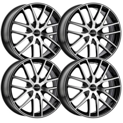 (Juego-4) Llantas Touren TR60 19x8,5 5x108/5x114,3 40 mm negras mecanizadas llantas 19 pulgadas Foto 1 de 4