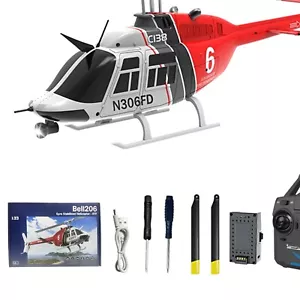 C138 Bell206 RC Helicopter with Advanced Features - One-Touch & Crash-Resistant - Picture 1 of 11