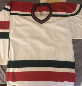 New Jersey Devils 80s CCM Maska Air-Knit Blank Jersey NHL Small - Picture 1 of 5