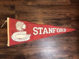 Stanford Indians *RARE* Vintage Pennant  NCAA Football