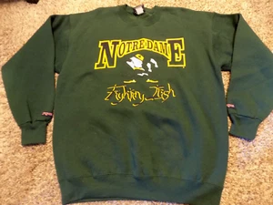 Notre Dame Fighting Irish Vintage Crewneck Sweatshirt (XL) Jansport 90s NCAA USA - Picture 1 of 4