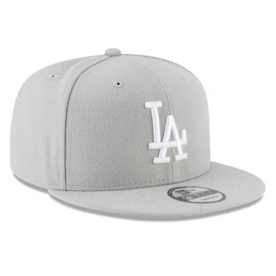 Brand New 9FIFTY Baseball Cap - MLB Los Angeles Dodgers Basic Gray Snapback Hat - Image 1 of 4