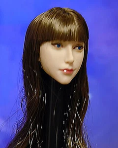 Serene Hound Girl Head Model Plant Hair 1/6 Customized Female Head Fit TBL PH JO - Picture 1 of 1