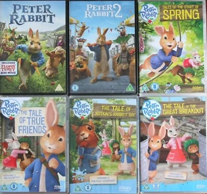 PETER RABBIT COMPLETE dvd collection 6 x DVDS BUNDLE joblot NEW & USED - Picture 1 of 2