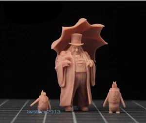 1/87 Pinguin Mann und zwei kleine Pinguine unbeschichtet Miniatur Modell Requisiten - Bild 1 von 3