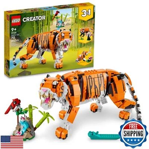 LEGO Creator 3 in 1 Majestic Tiger Building Set, Transforms from Tiger to Pan - Picture 1 of 5