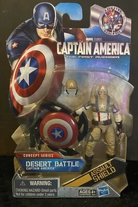 Hasbro-2010-Captain America-1st Avenger #16 Desert Battle-4"" Actionfigur Neu in Verpackung - Bild 1 von 6