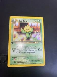 Sunflora 1. Edition - 50/111 - Uncommon Pokemon Karte - Neo Genesis 2000 WOTC NM - Bild 1 von 2