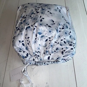 Clover by Jo (HSN) QUEEN Bettwäscheset Blau Blumen Neu - Bild 1 von 5