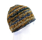 Winter Camo Beanie Camouflage Hat Handmade Crochet Knit Roll up Preppy USA OS