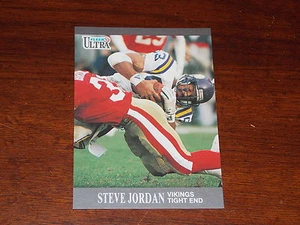TARJETA DE FÚTBOL FLEER ULTRA 1991 STEVE JORDAN #199 - Imagen 1 de 1