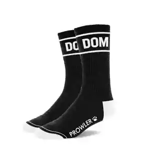 PROWLER FETISCH CREW SOCKEN SCHWARZ BAUMWOLLE SLOGAN DOM SOCKEN SCHWULE FETISCHSOCKEN - Bild 1 von 1