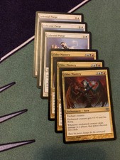 3x Celestial Purge-3x Elder Mastery NM. Mtg- Conflux