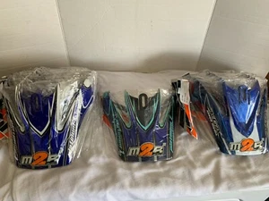 29pc M2R KGA Platinum 1 Helmet Visor New Two Tone Blue XREW751-XREW750-XREVV897  - Picture 1 of 12
