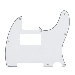 NEW PICKGUARD TELECASTER Humbucker - blanc - 3 ply- guitare TELE - Picture 1 of 5