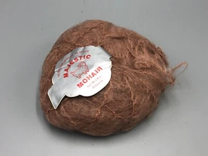 Vtg Majestic 78% Mohair Brown 40 Grams (1) Skein NOS Shade 611 Made England - Picture 1 of 4