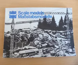 Catalogo Conrad modellini scala pressofusa veicoli da costruzione 1981 vintage - Foto 1 di 5