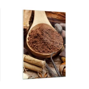 Impression sur Verre 80x120cm Tableaux Image Boisson gastronomie cacao chocolat - Foto 1 di 10