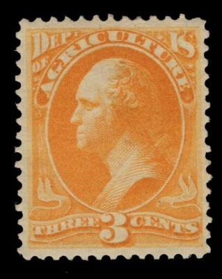 MOMEN: US STAMPS #O3 OFFICIAL MINT OG H PF GRADED CERT VF-80 LOT #82268 - Image 1 of 3