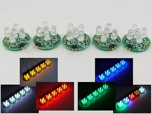 5x LED lights modules for RC model car quadcopter hexacopter airplane - HK9978 - Picture 1 of 8