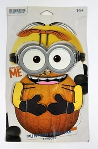 Minions Movie Despicable Me Halloween Wood Pumpkin Push-in 5 Pieces - Picture 1 of 3