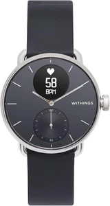 Withings ScanWatch 38mm Smartwatch EKG Schlaf Schwarz Analog-Digital - Zdjęcie 1 z 11