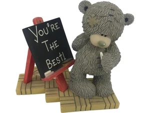 Tatty Teddy Bear Figurine Me To You You're The Best Chalkboard Bear Teacher Gift - Picture 1 of 8